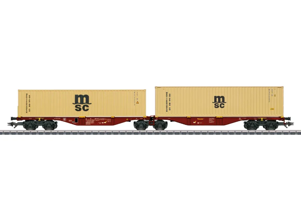 Marklin : Wagon Sggrss 80 Touax MSC SNCB NMBS AC Epoque VI