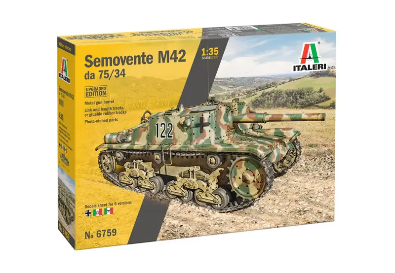 [ITA 6759] Italeri : Semovente M42 da 75/34 │ Upgraded