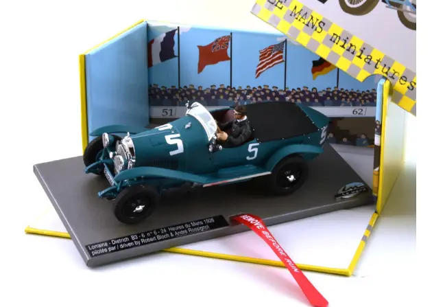 Le Mans Miniature : Lorraine Dietrich B3-6 n°5 2° Le Mans 1926 Gérard de Courcelles & Marcel Mongin
