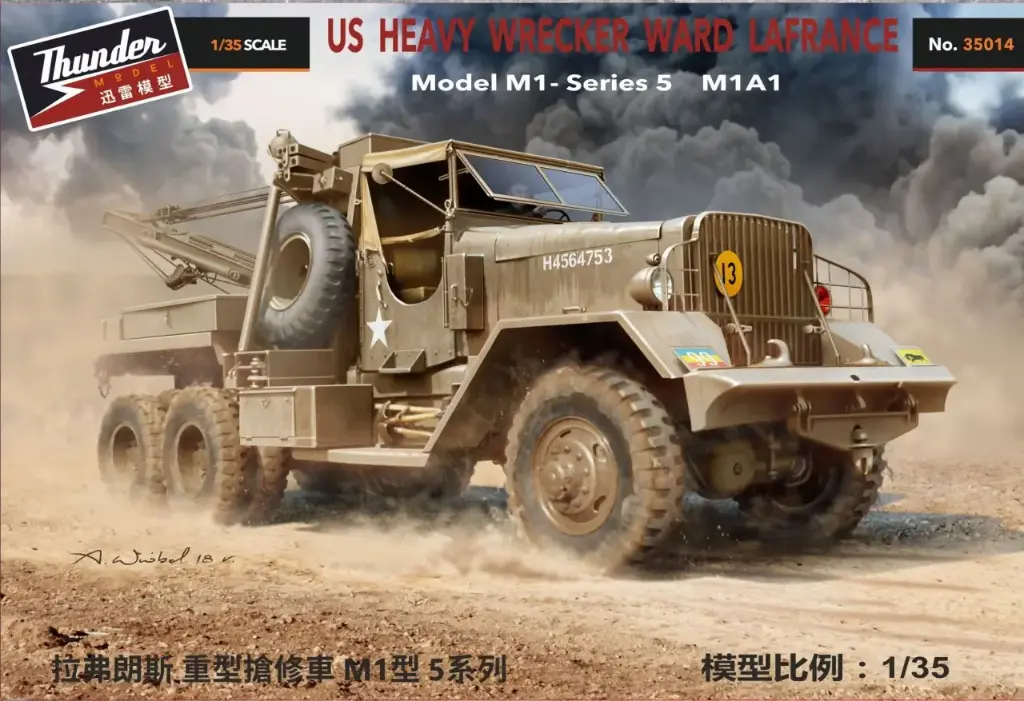 [THU 35014] Thunder Models : US Heavy Wrecker Ward La France Model M1 │ Series 5 M1A1 