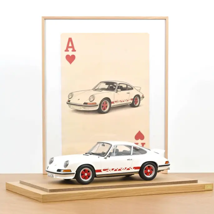 Norev : Porsche 911 Carrera RS 2.7 │ 1973 Grand Prix White & Red 