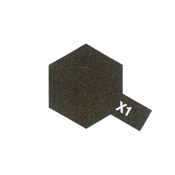Tamiya : X1 "Noir Brillant" (10ml) │ Acrylique Color