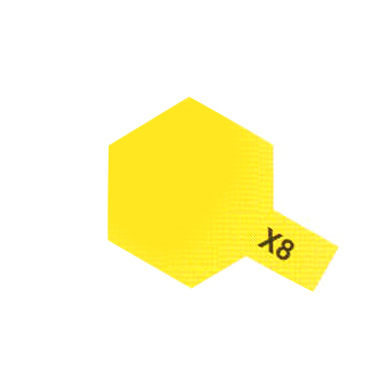 Tamiya : X8 - Citron Brillant (10ml) │ Acrylique Color