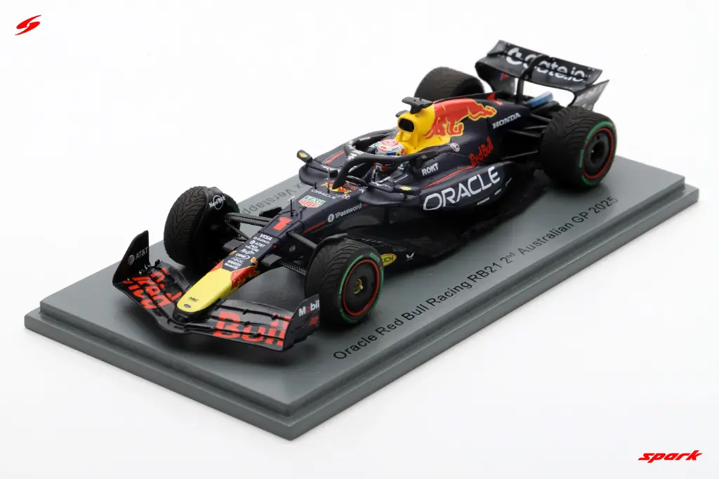 Spark : Red Bull Racing RB21 │ No.1 Oracle Red Bull Racing 2nd Australian GP 2025 Max Verstappen [1/43]