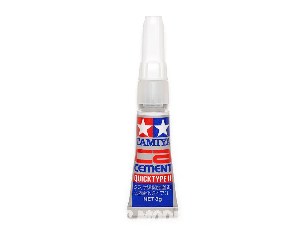 [TYA 87237] Tamiya : Colle Cyanoacrylate en gel "Quick Type II" (3g) │ CA Cement