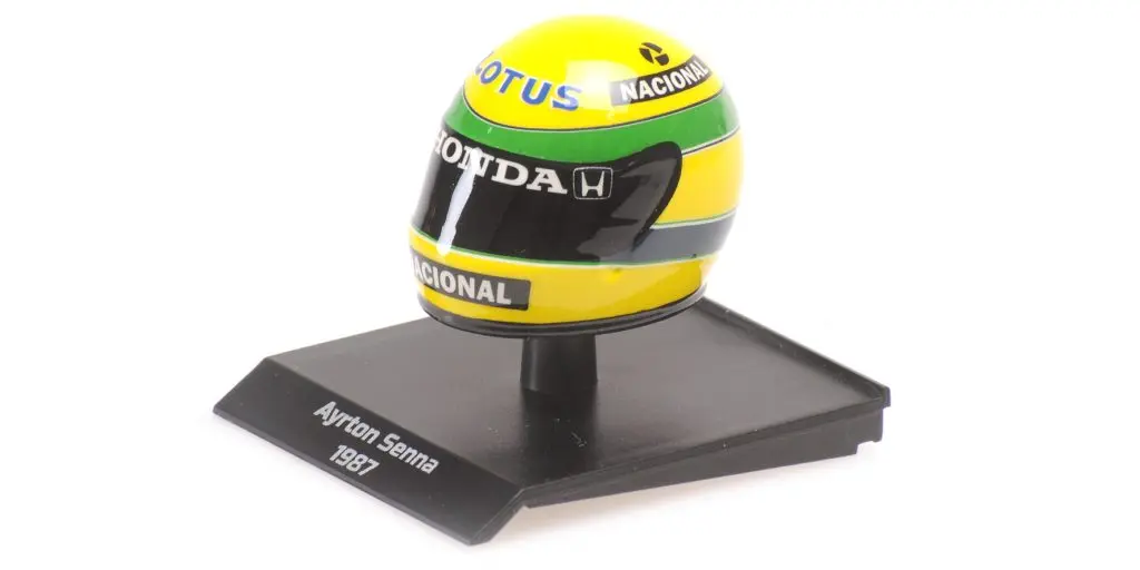 [MNC 540388712] Minichmps : Casque Aurton Senna 1987
