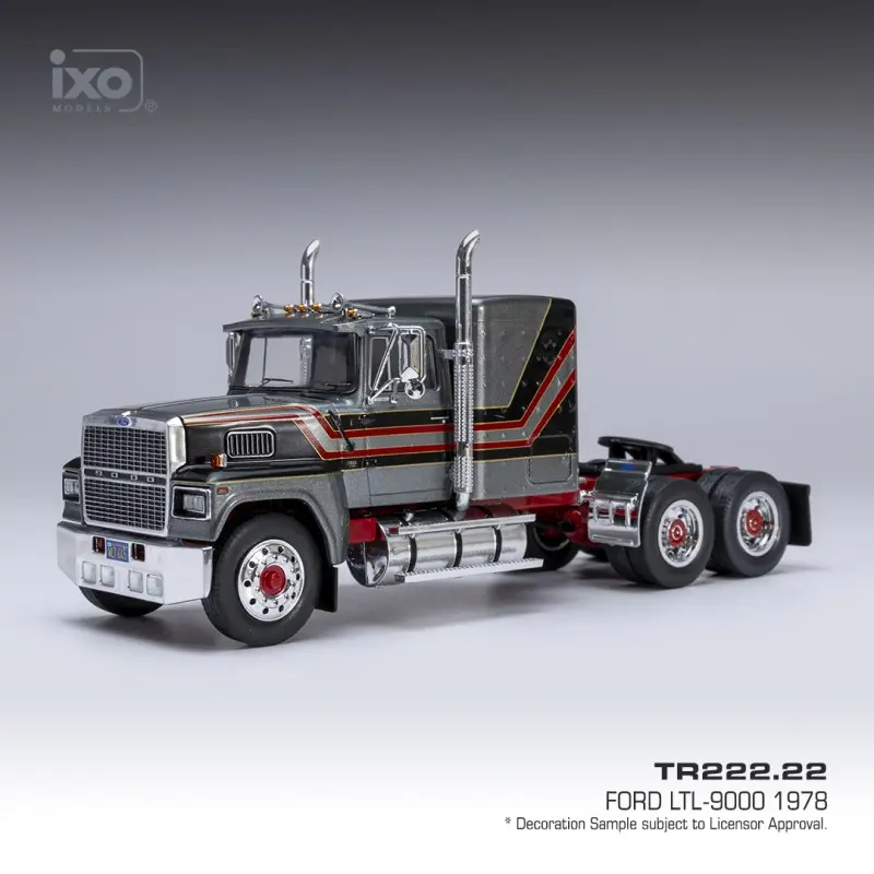 Ixo models : Ford LTL 9000 │ 1978 Dark Grey Red [1/43]