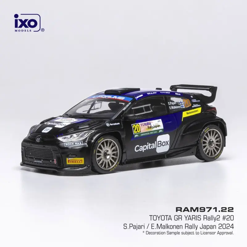 [IXM RAM971] Ixo Models : Toyota Yaris Rally2 │ No.20 Rallye du Japon 2024 S.Pajari - E.Malkonen [1/43]
