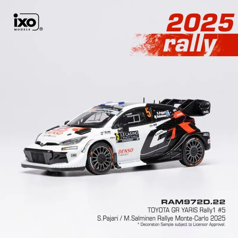 [IXM RAM972D] Ixo Models : Toyota Yaris GR Hybrid Rally1 │ 5 Rallye Monte Carlo 2025 Sami Pajari - Marko Salminen [1/43]