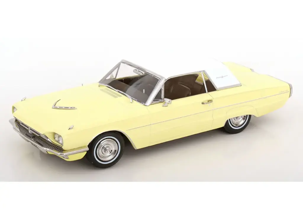 KK-Scale : Ford Thunderbird hardtop Coupé │ 1966 - Jaune [1/18]