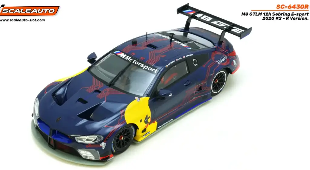 Scaleauto : BMW M8 GTLM 12h Sebring E-Sport 2020 #2 RedB. - R Version