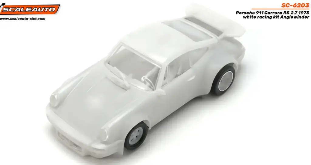 Scaleauto : Porsche 911 Carrera RS 2.7 1973 white racing kit Anglewinder 