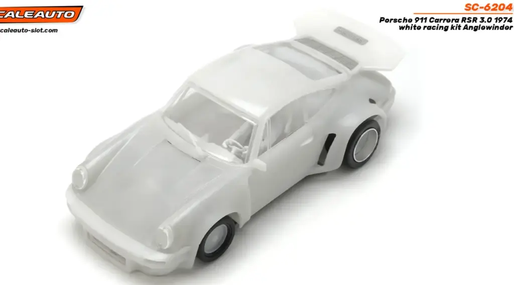 Scaleauto : Porsche 911 Carrera RSR 3.0 1974 white racing kit Anglewinder