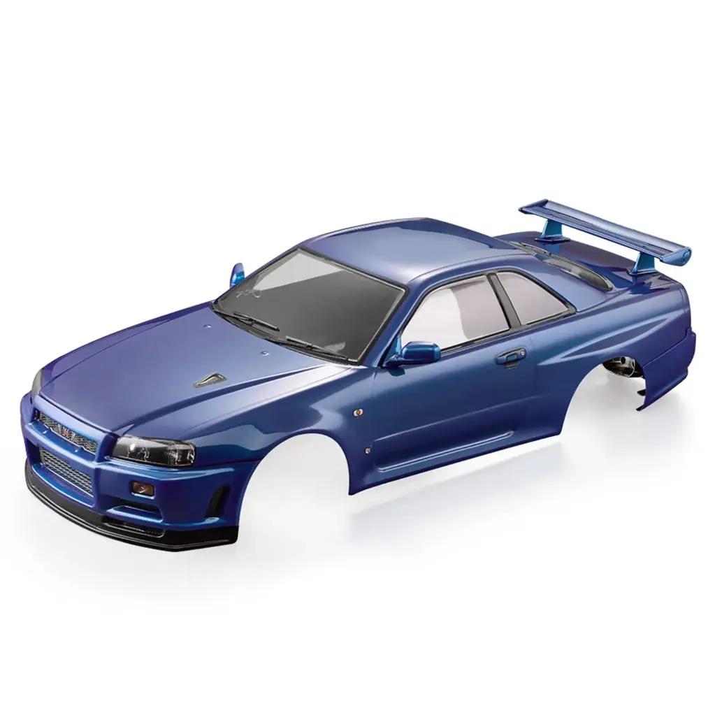 [KBO 48716] KillerBody : Carrosserie de Nissan Skyline (BNR34) - Metallic Blue │ Edition prépeinte et montée 