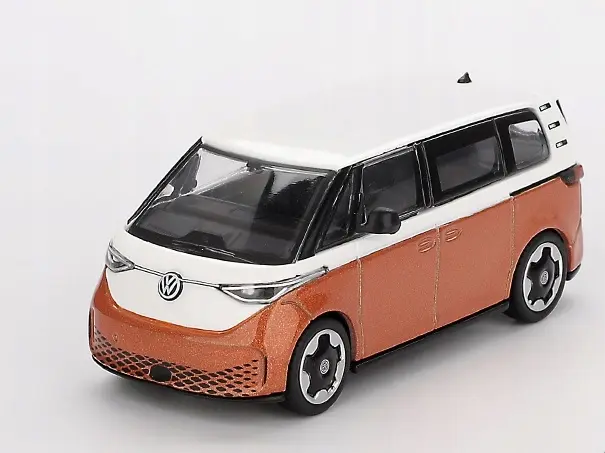 Truescale : Volkswagen ID.Buzz Caravelle Candy white - energetic Orange [1/64]