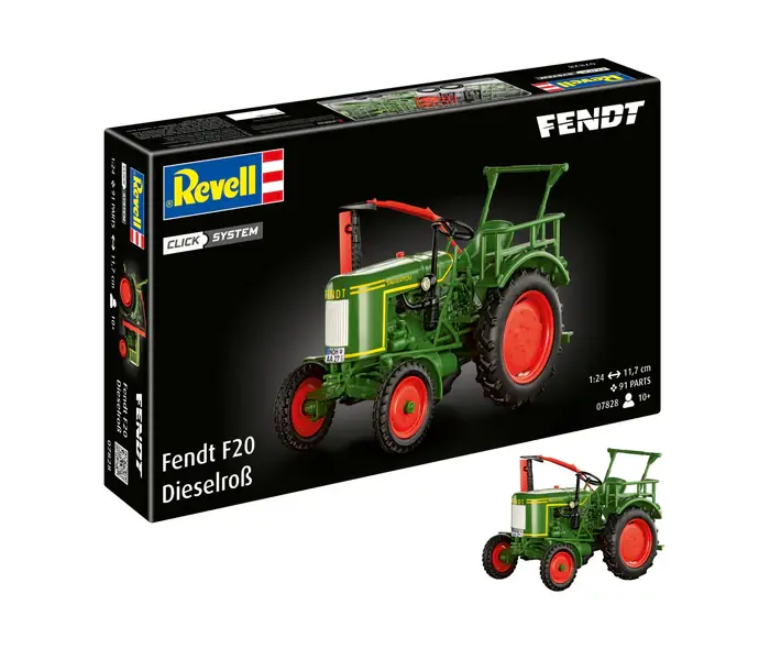 [REV 07828] Revell : Tracteur Fendt F20 Diesel │ Click System