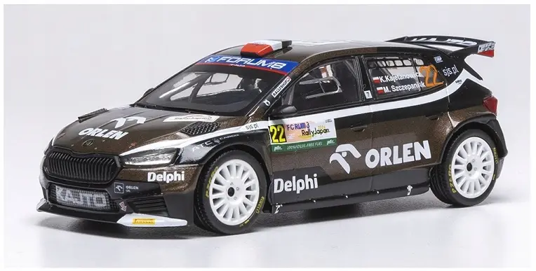 [IXM RAM969] Ixo Models : Skoda Fabia RS Rally2 │ No.22  Rally Japan 2024 [1/43]