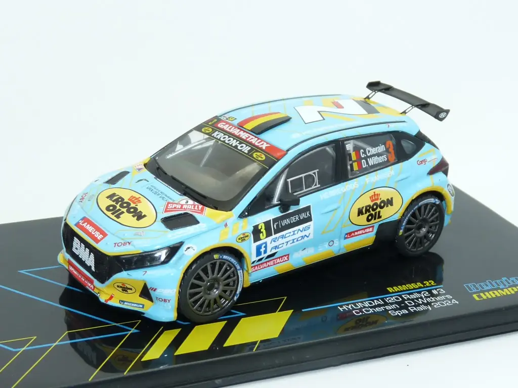 [IXM RAM964] Ixo Models : Hyundai i20 Rally2 │ No.3 Spa Rally 2024