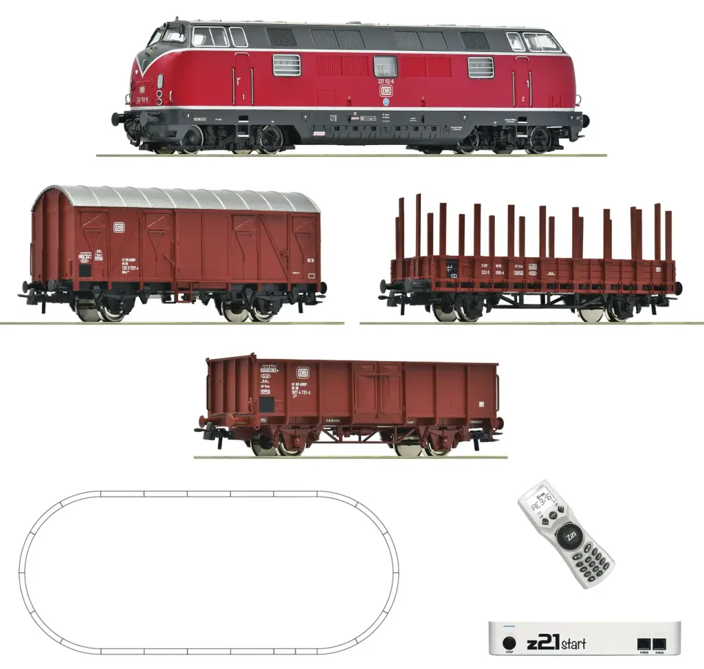 Roco : Boite départ Z21 Br221 avec wagons marchandises 