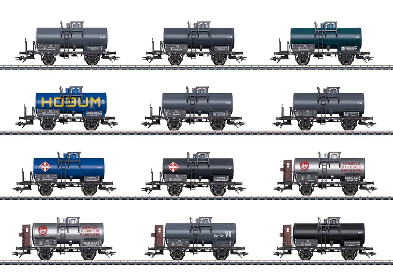 Marklin : Wagons Citernes deux essieux 12 pcs