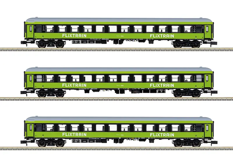 Minitrix : Voiture Flixtrain 3pcs
