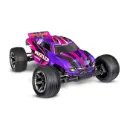 Traxxas : Rustler 2wd Brushed HD avec batterie et chargeur USB-C Rose
