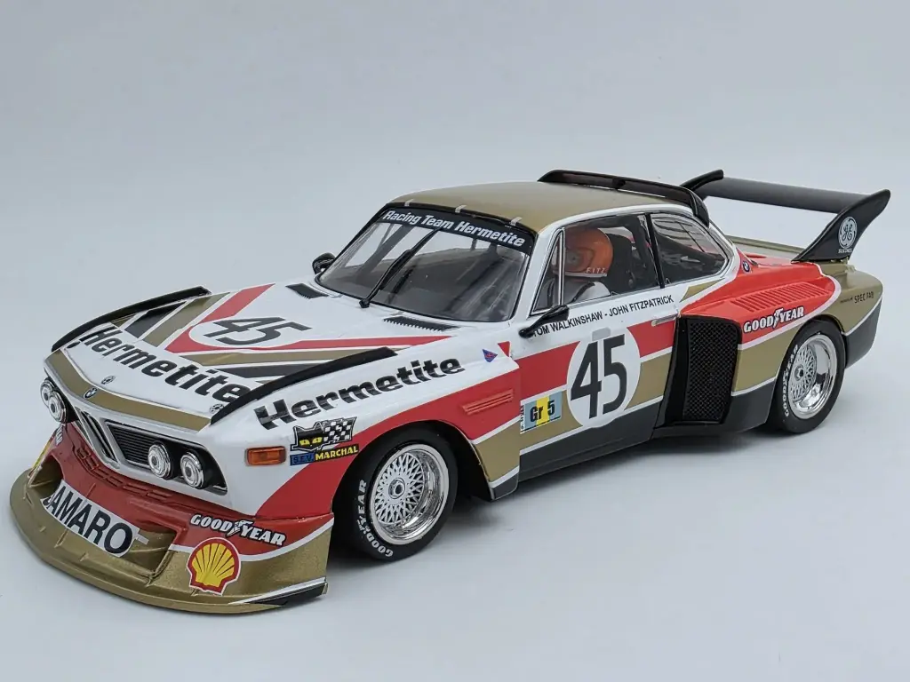 Sideways : BMW 3.5Csl GR.5 Hermetite n°45  Le Mans 1976 Walkinshaw-Fitzpatrick