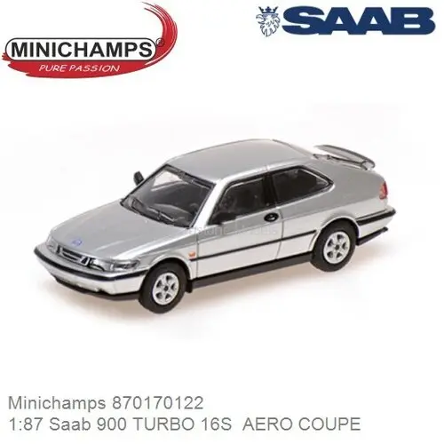 Minichamps : Saab 900 Coupé │ 1995 - Silver 