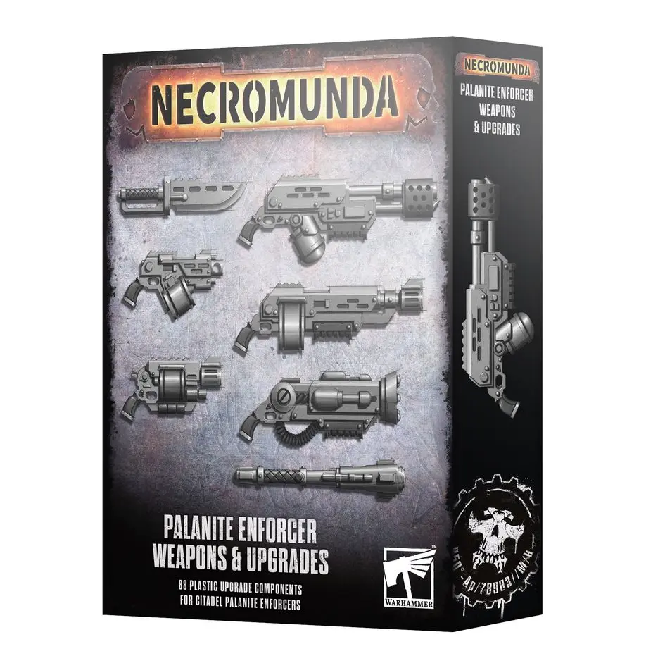 [GAW 301-58] Necromunda : Palanite Enforcer Weapons & Upgrades │ Warhammer 40.000