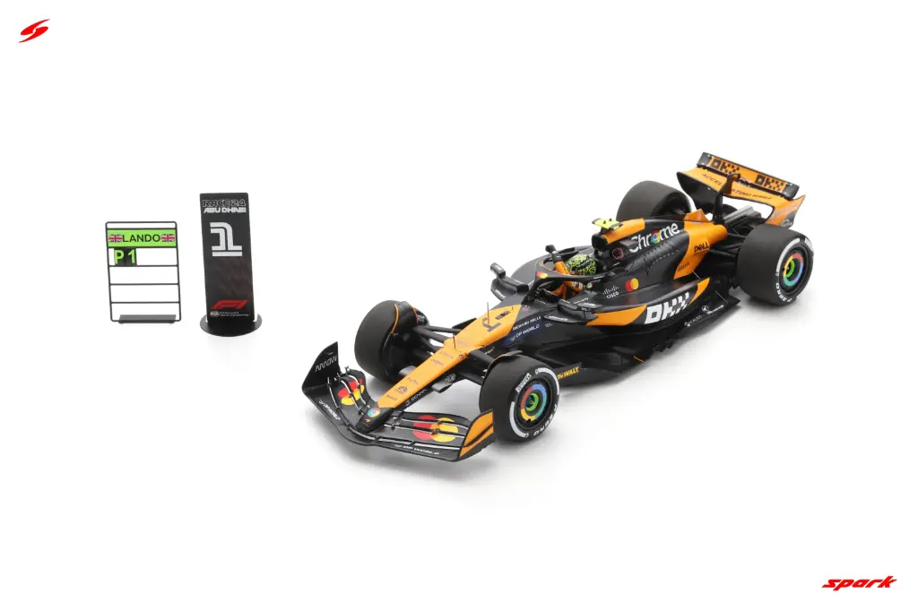 [SPK 18S665] Spark : McLaren MCL38 McLaren │ No.4 Winner Abu Dhabi GP 2024 Lando Norris [1/18]