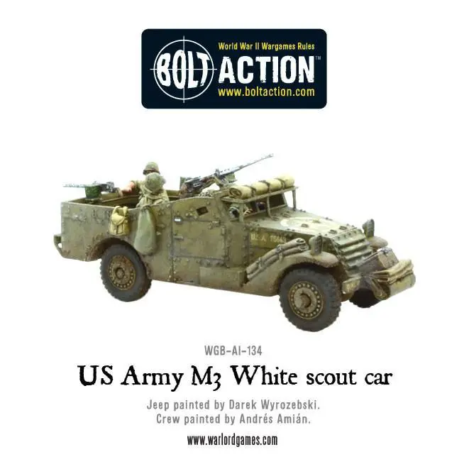 [WLG WGB-AI-134] Bolt Action : US M3 Scout Car │ Mid - Late