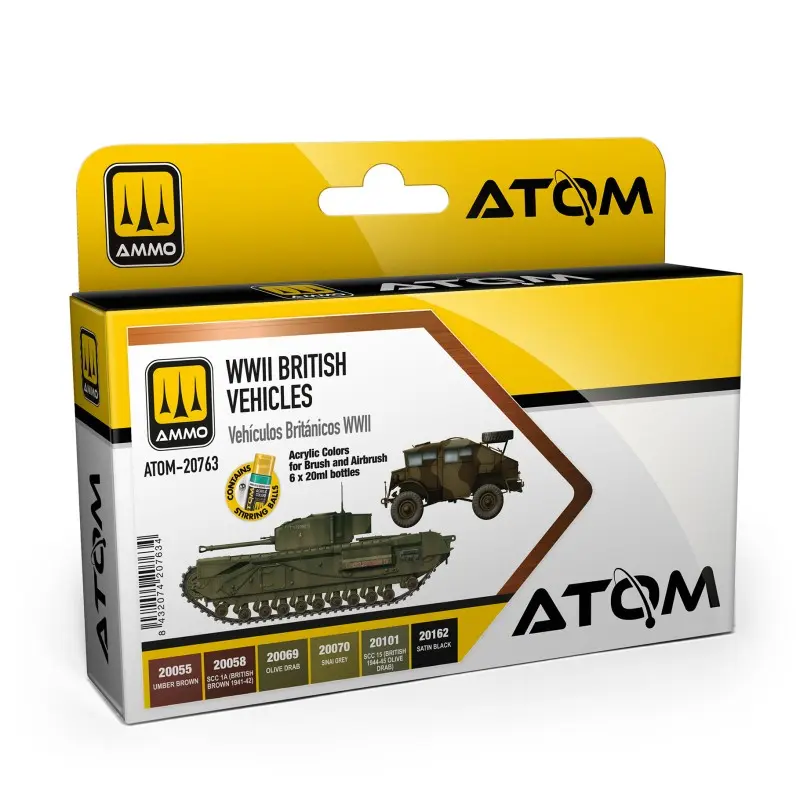 [MIG 20763] Ammo : ATOM WWII British Vehicles Set 