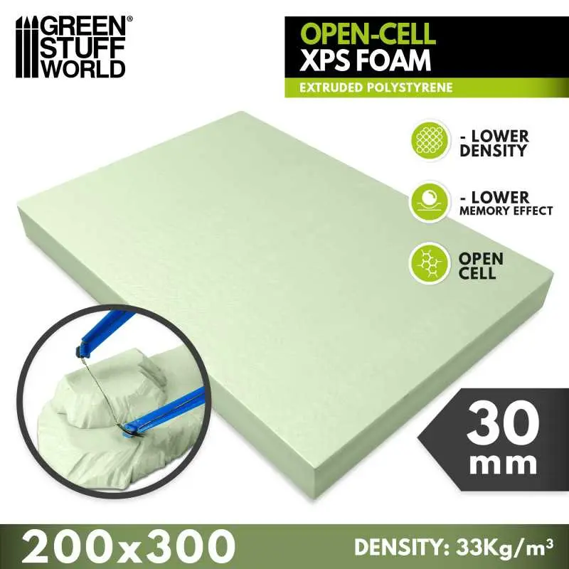 Green Stuff : Polystyrène extrudé XPS 30mm - Cellules ouvertes
