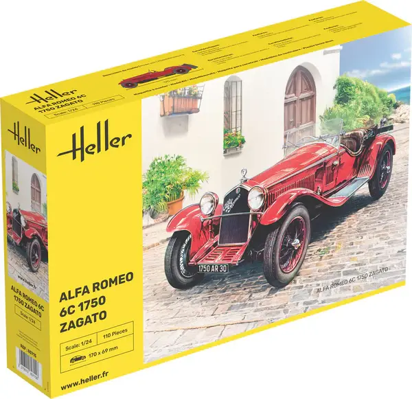 Heller : Alfa Romeo 6C 1750 Zagato 1/24 