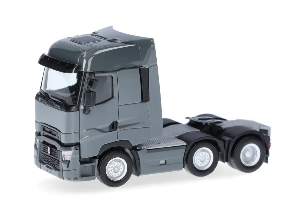 Herpa : Renault T Facelift tracteur 3 essieux (6x2) │ gris