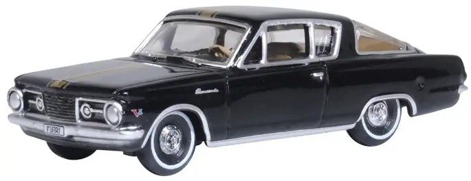 Oxford : Plymouth Barracuda 1965 Black/Gold 1:87
