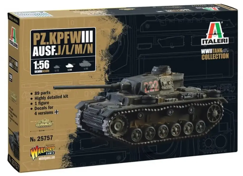 [ITA 25757] Italeri : Pz. Kpfw. III Ausf. J/L/M/N 