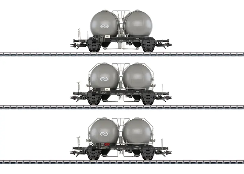 Marklin : Coffret de wagons à cuves sphériques Uces et Ucs-y