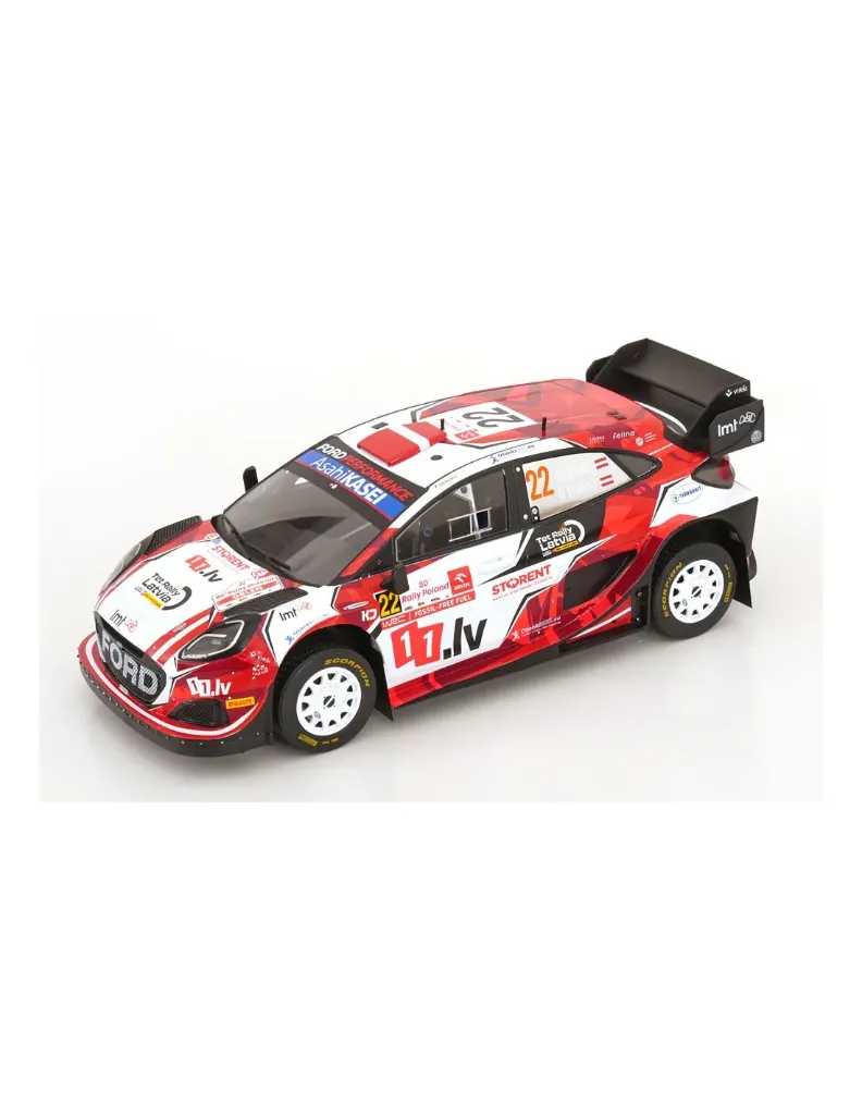 [IXM 18RMC215] Ixo models : Ford Puma Rally 1 │ No.22 Sesks Pologne 2024 [1/18]