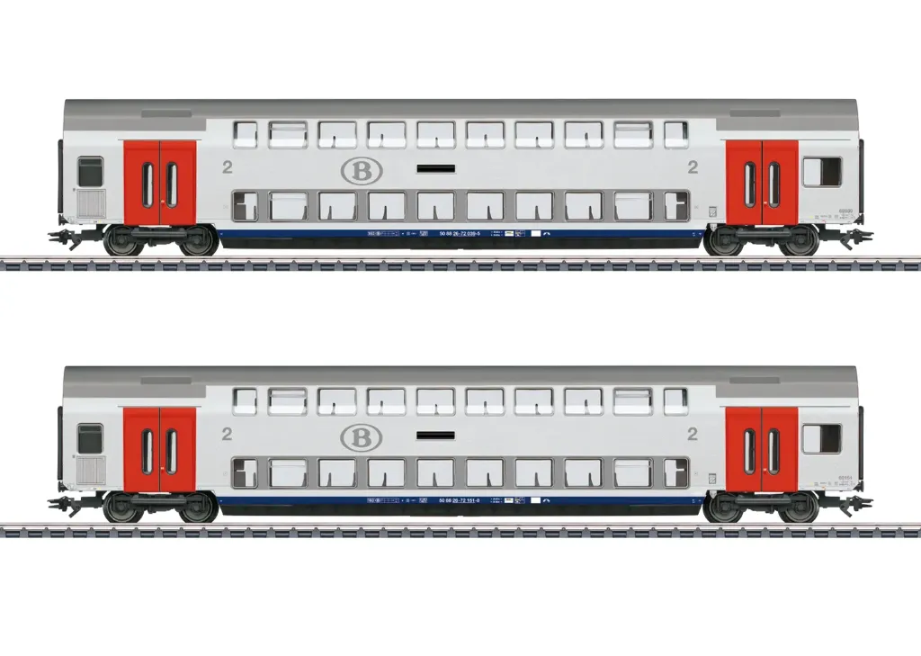 [MKN 43566] Marklin : 2 Voitures M6  AC SNCB Epoque VI (1/87)