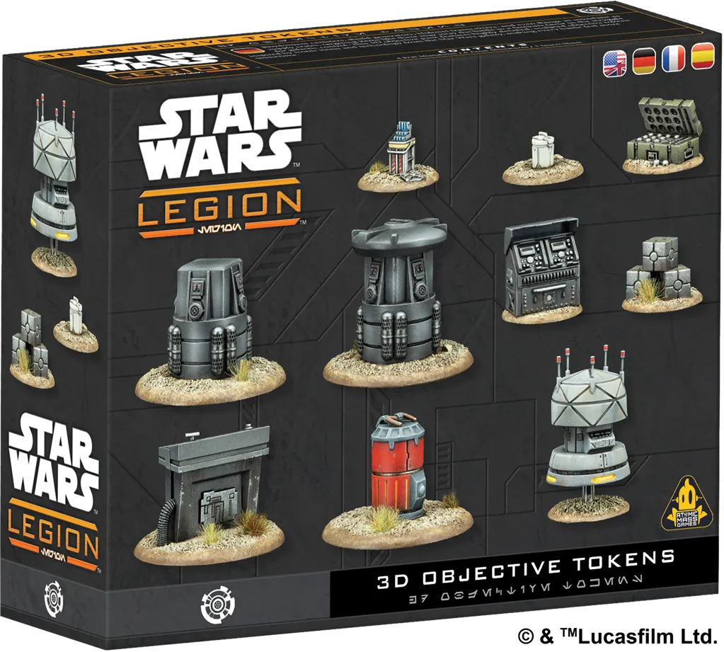 [AMG SWQ102] Star Wars LEGION : 3D Objective Tokens