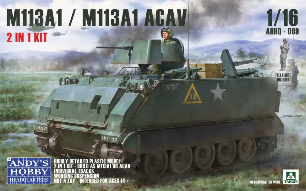 [AHHQ-009] Andy's Hobby : M113A1 / M113A1 ACAV │ 2 in 1 Kit