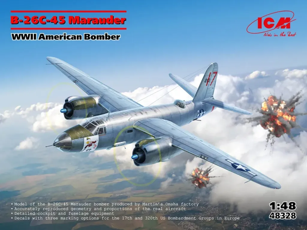 [ICM 48328] ICM : B-26C-45 Marauder │ WWII American Bomber