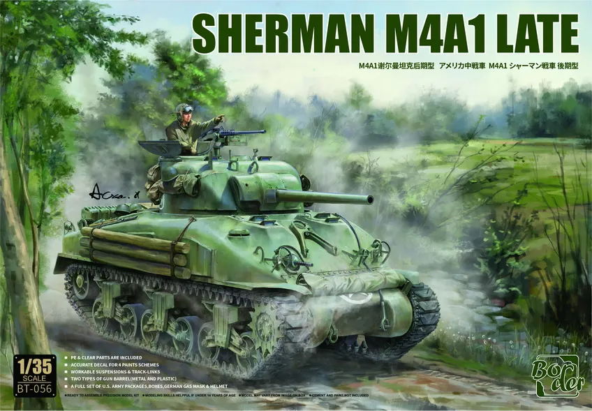 [BDR BT-056] Border: Sherman M4A1 Late