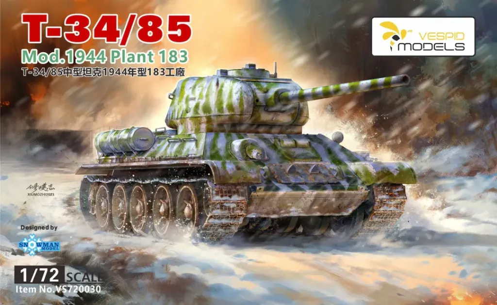 [VMOD VS720030] Vespid Models: T-34/85 Mod.1944 Plant 183