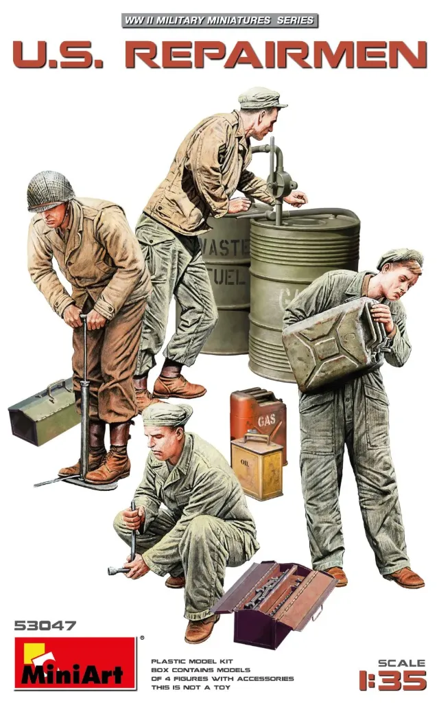 [MNT 53047] MiniArt : U.S. Repairmen • WWII Military Miniatures Series