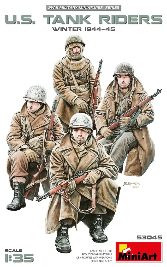 [MNT 53045] MiniArt : U.S. Tank Riders "Winter 1944-45" • WWII Military Miniatures Series