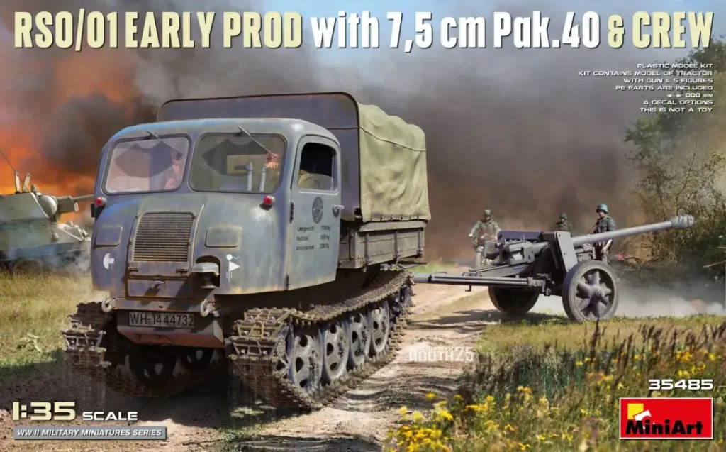 MiniArt : RSO/01 Early Prod with 7,5cm Pak.40 & Crew • WWII Military Miniatures Series