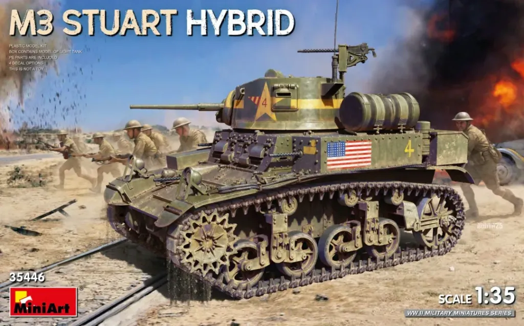 [MNT 35446] MiniArt : M3 Stuart Hybrid • WWII Military Miniatures Series