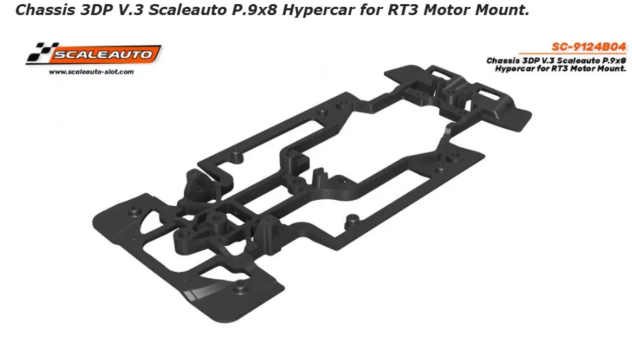 [SCT SC-9124B04] Scaleauto : Chassis 3DP RT3 Peugeot 9X8 Hypercar V.3
